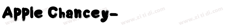 Apple Chancey字体转换